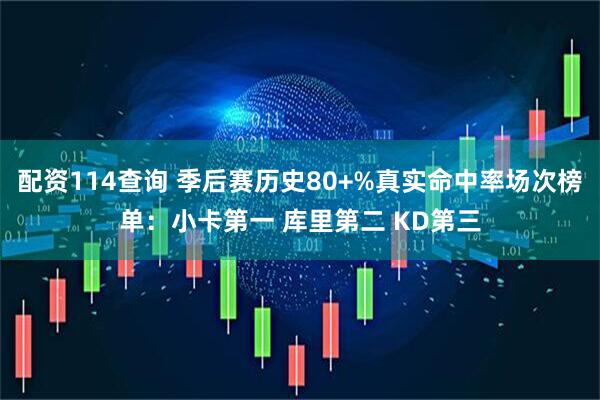 配资114查询 季后赛历史80+%真实命中率场次榜单：小卡第一 库里第二 KD第三